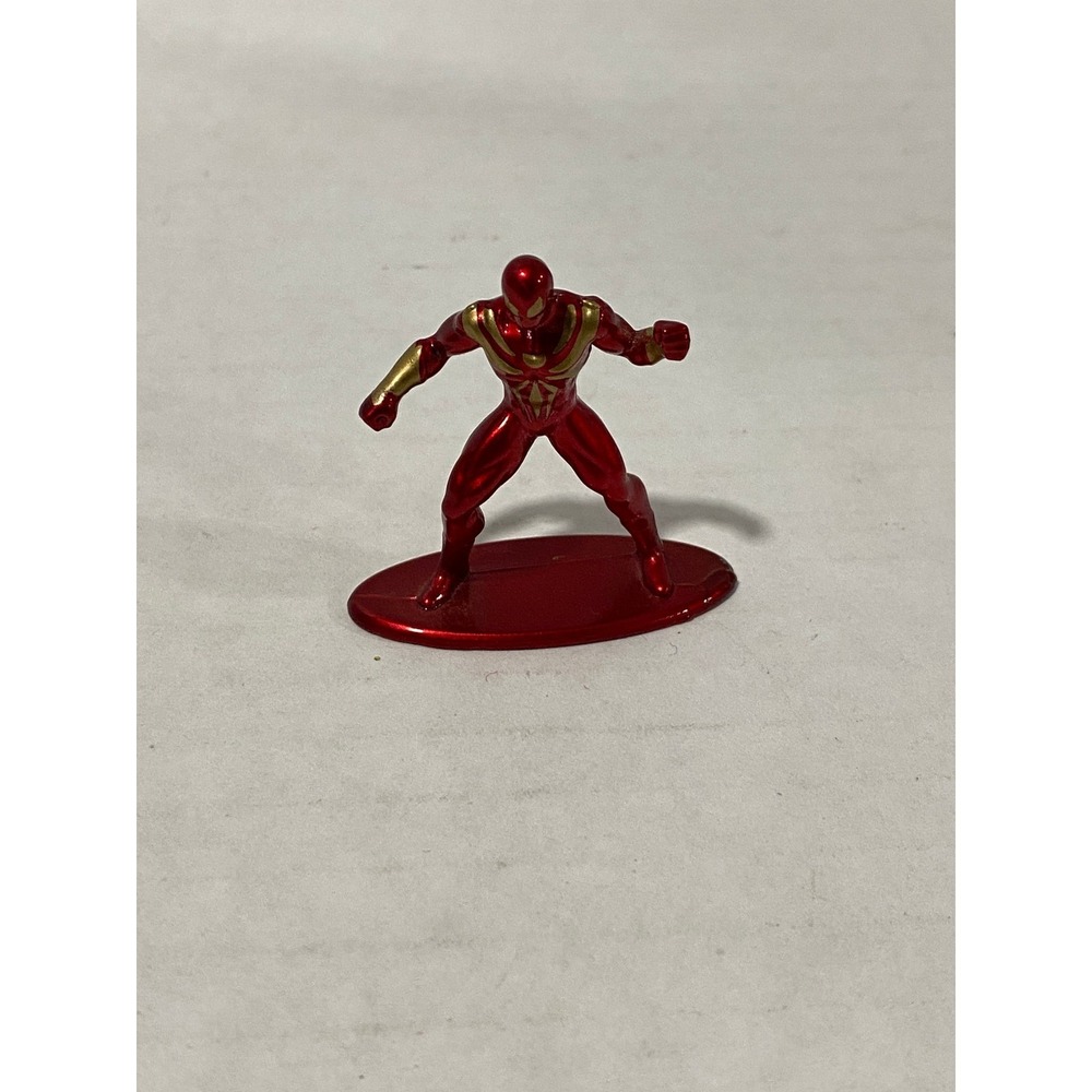 Jada Toys Nano Metalfigs Iron Spider Marvel Die-Cast Figure Red Gold 1.6" Exc